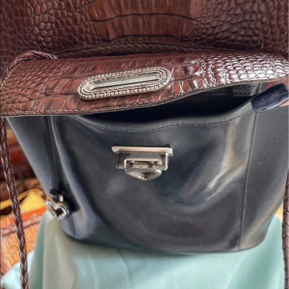 Brighton Black & Brown Leather shoulder bag - Picture 3 of 8